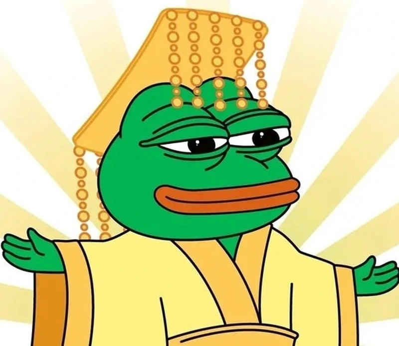 Ảnh chat meme ếch xanh bựa với biểu cảm siêu lầy