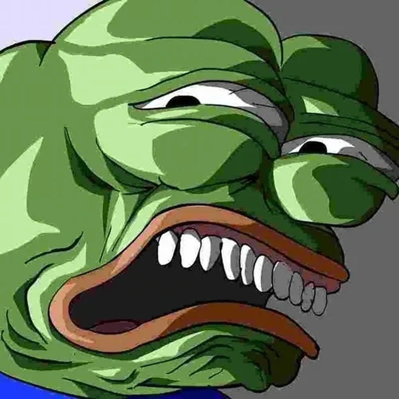 Ảnh meme ếch xanh bựa cùng khuôn mặt troll cực hài