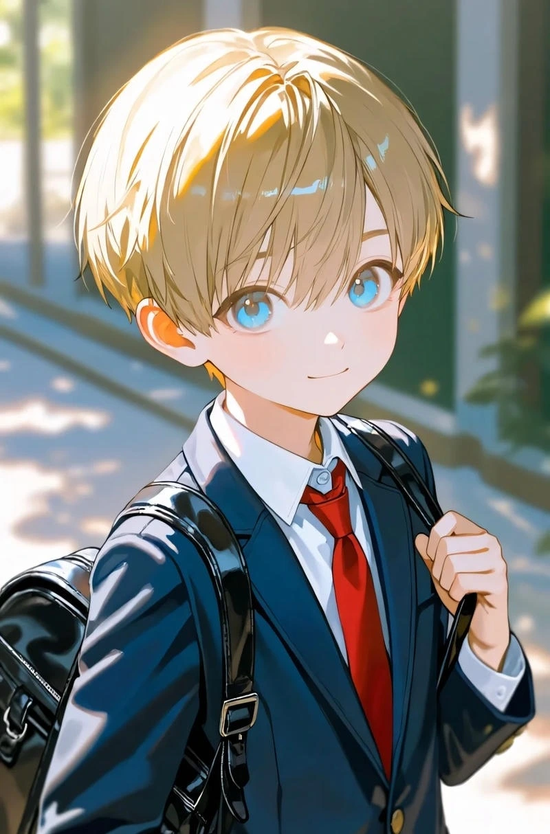 Anime cute nam trong trang phục học sinh nổi bật