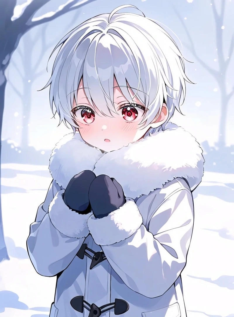 Anime cute nam với visual thanh lịch nhẹ nhàng