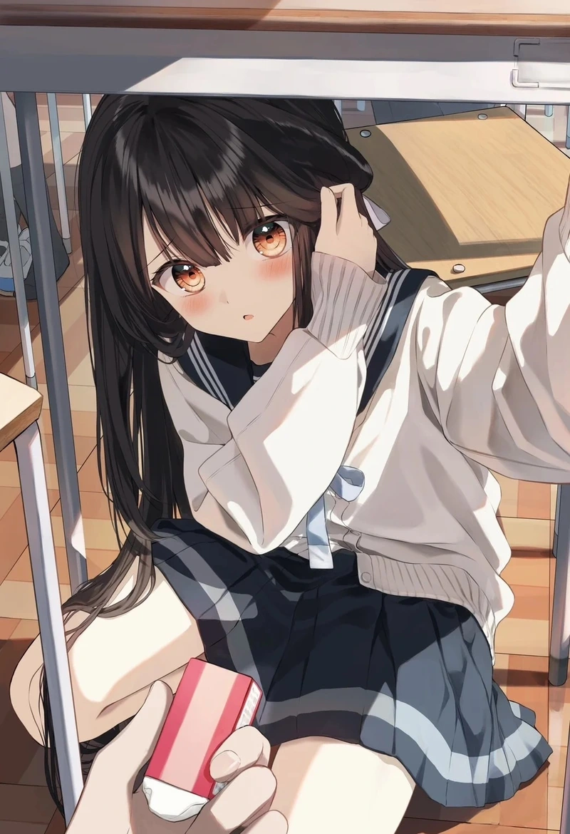 Anime học đường cùng sân thể thao trường học đẹp mắt
