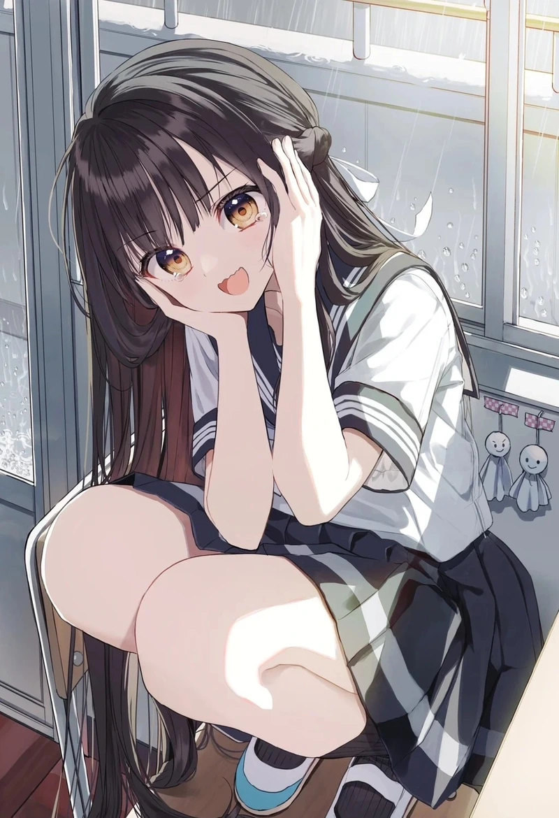 Anime học đường với phong cách học sinh Nhật Bản