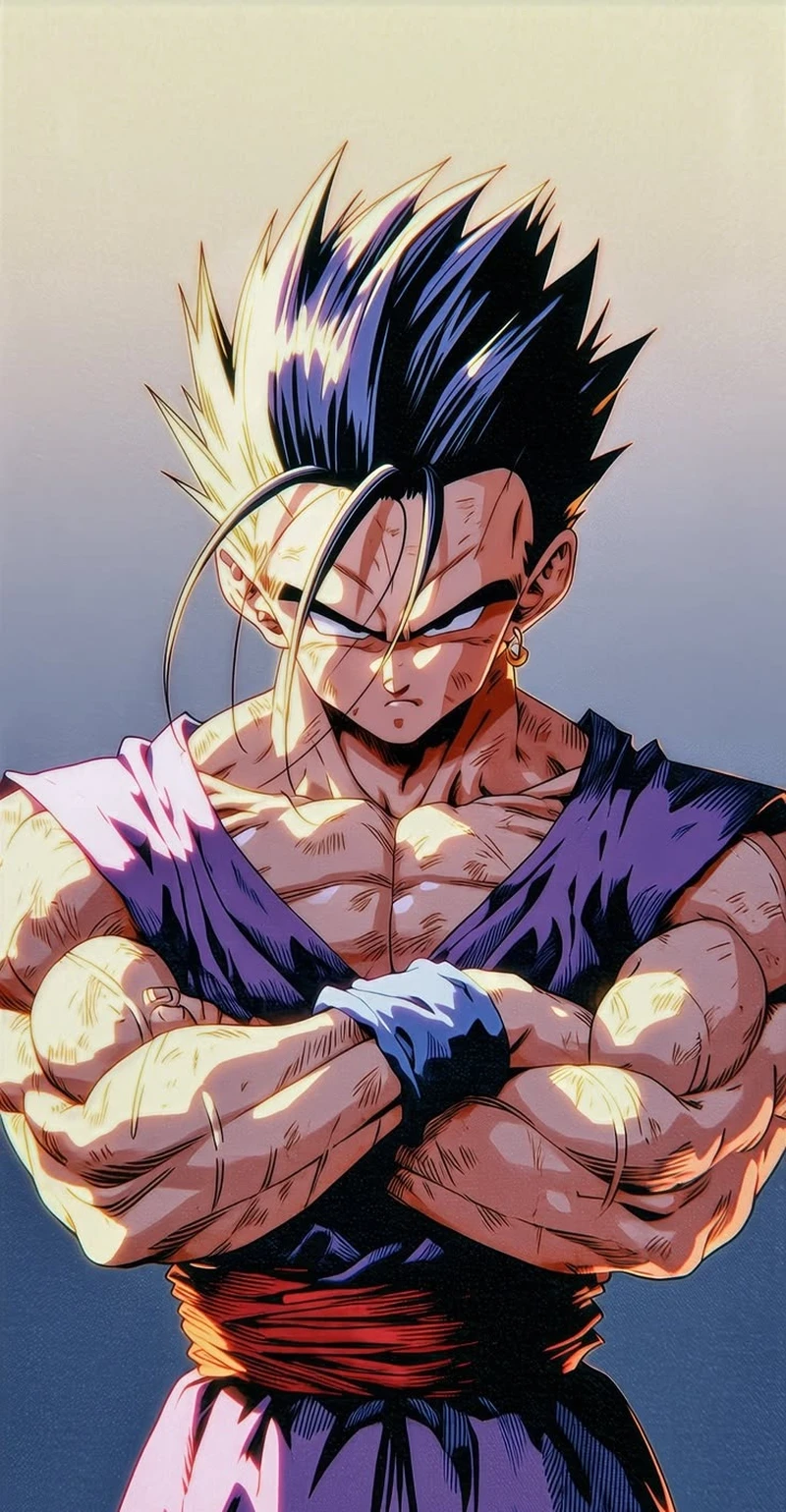 Avatar anime nam với biểu cảm nghiêm túc đầy ấn tượng