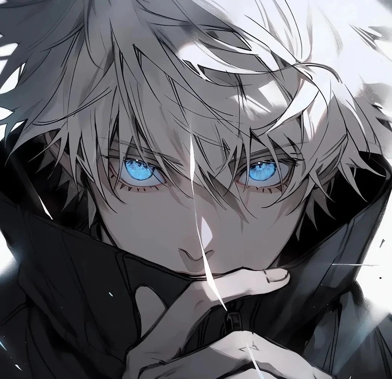 Avatar anime nam với biểu cảm trầm lặng cá tính mạnh