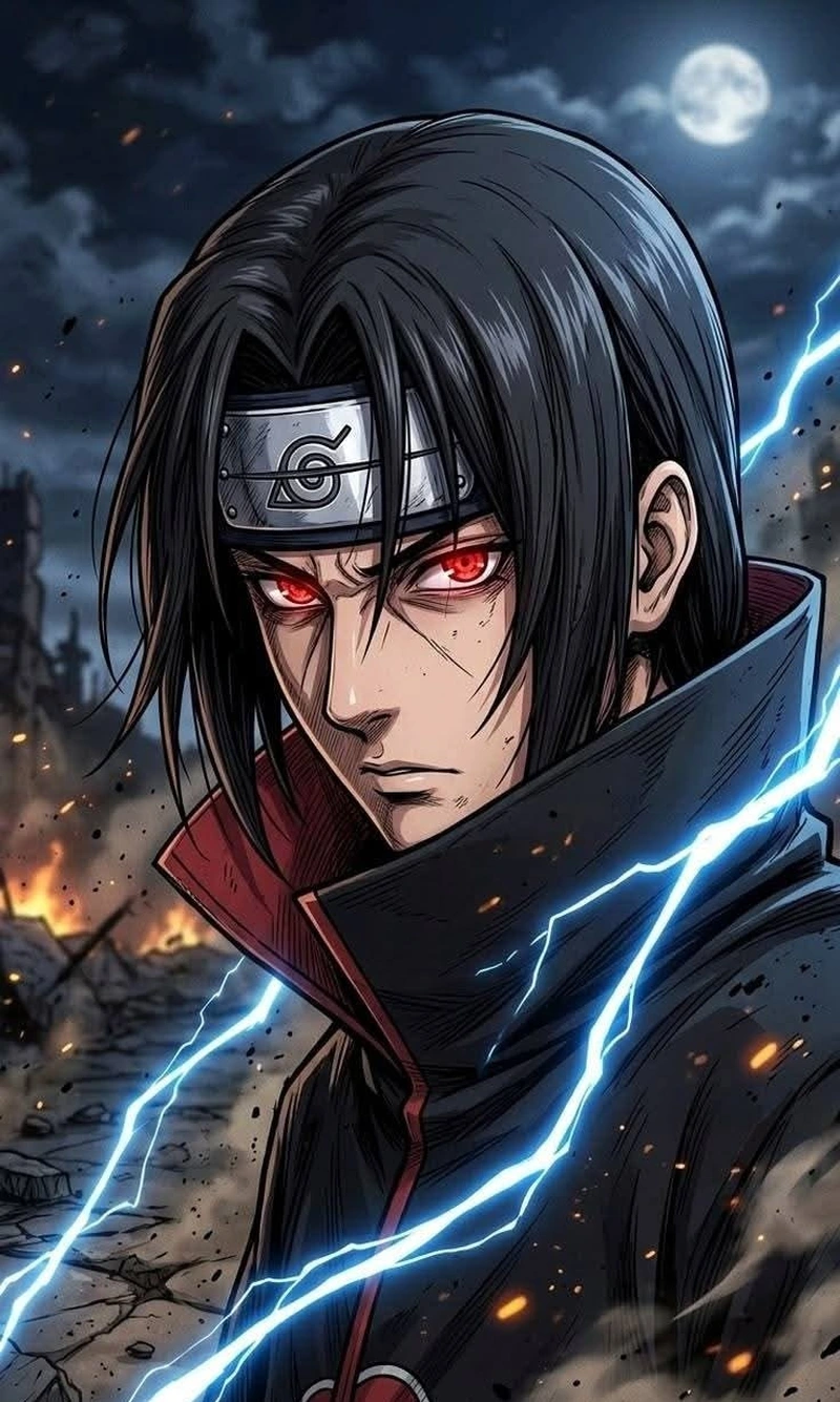 Biểu cảm lạnh lùng của Uchiha Itachi phù hợp làm avatar ngầu