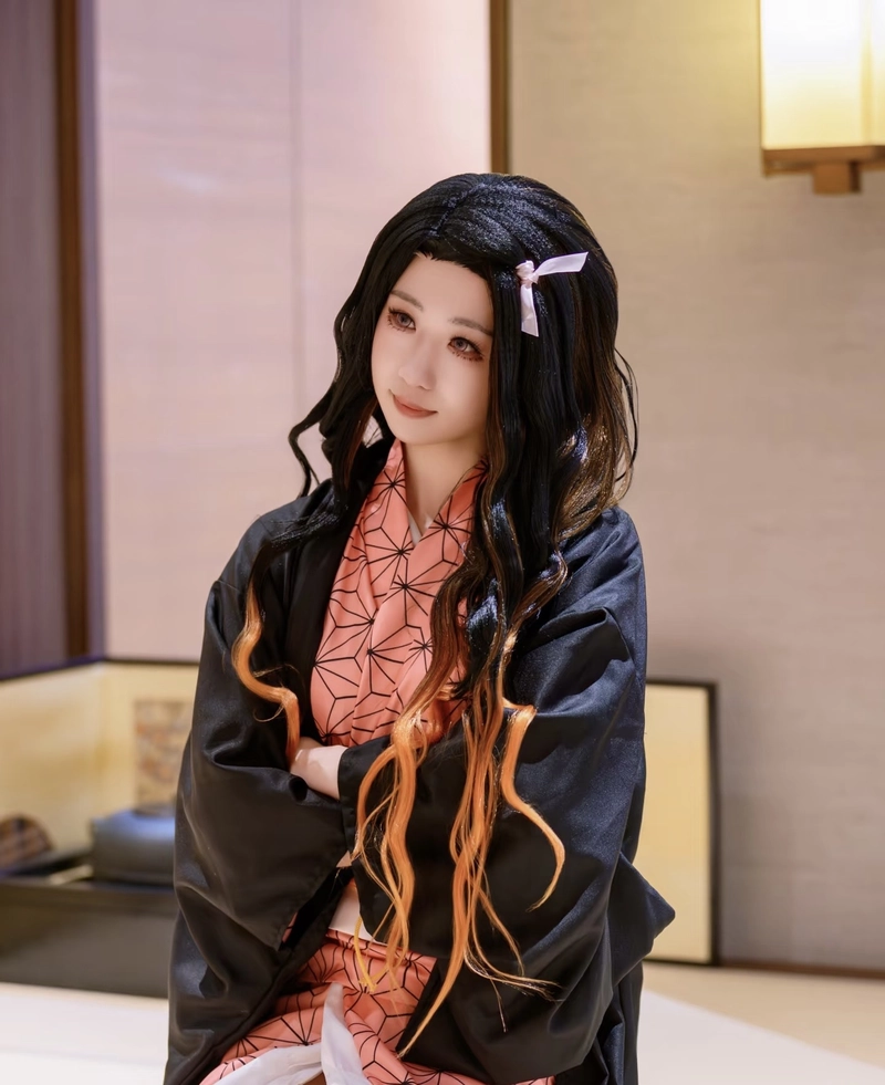 Bức ảnh cosplay Nezuko cùng biểu cảm ngây thơ đáng yêu