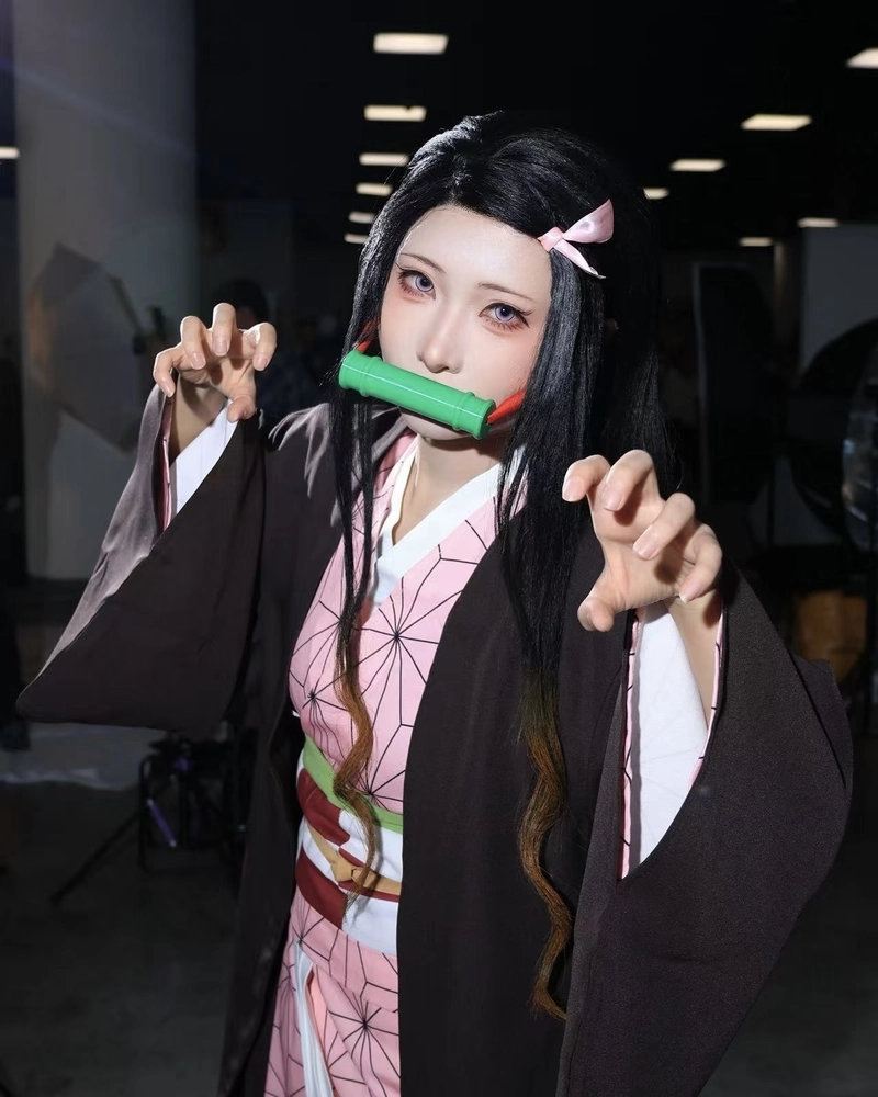 Bức hình cosplay Nezuko với vẻ đẹp trong sáng dịu dàng