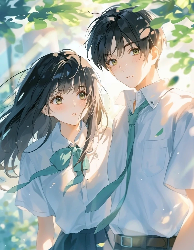 Cảnh tan trường nổi bật của ảnh anime học đường