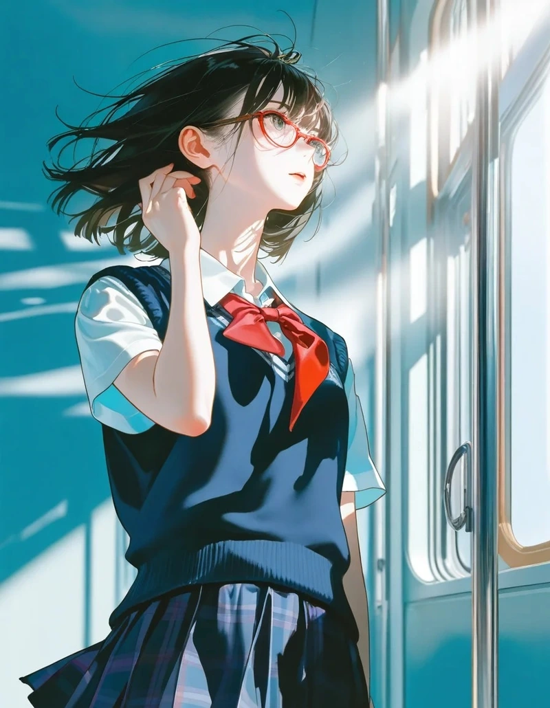 Hình ảnh anime học đường cùng lớp học Nhật Bản