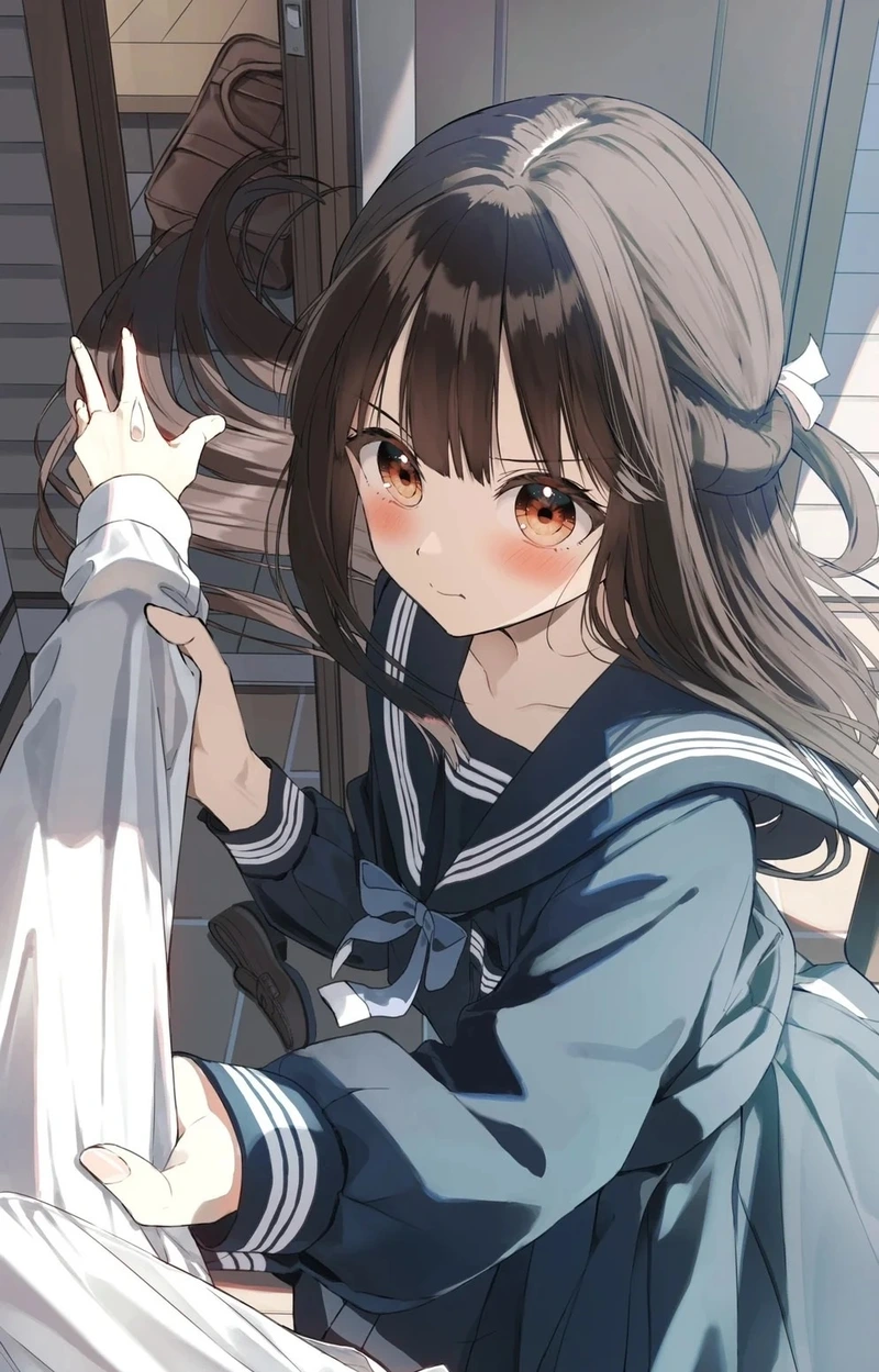 Hình ảnh anime học đường trong lớp học sáng tạo