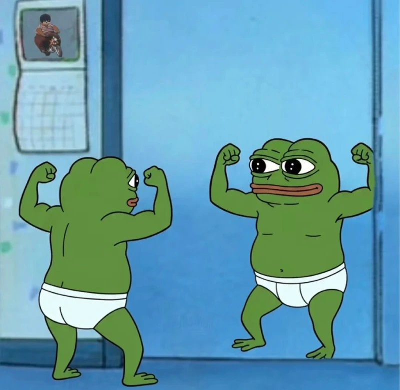 Khuôn mặt troll cực mạnh của meme ếch xanh bựa