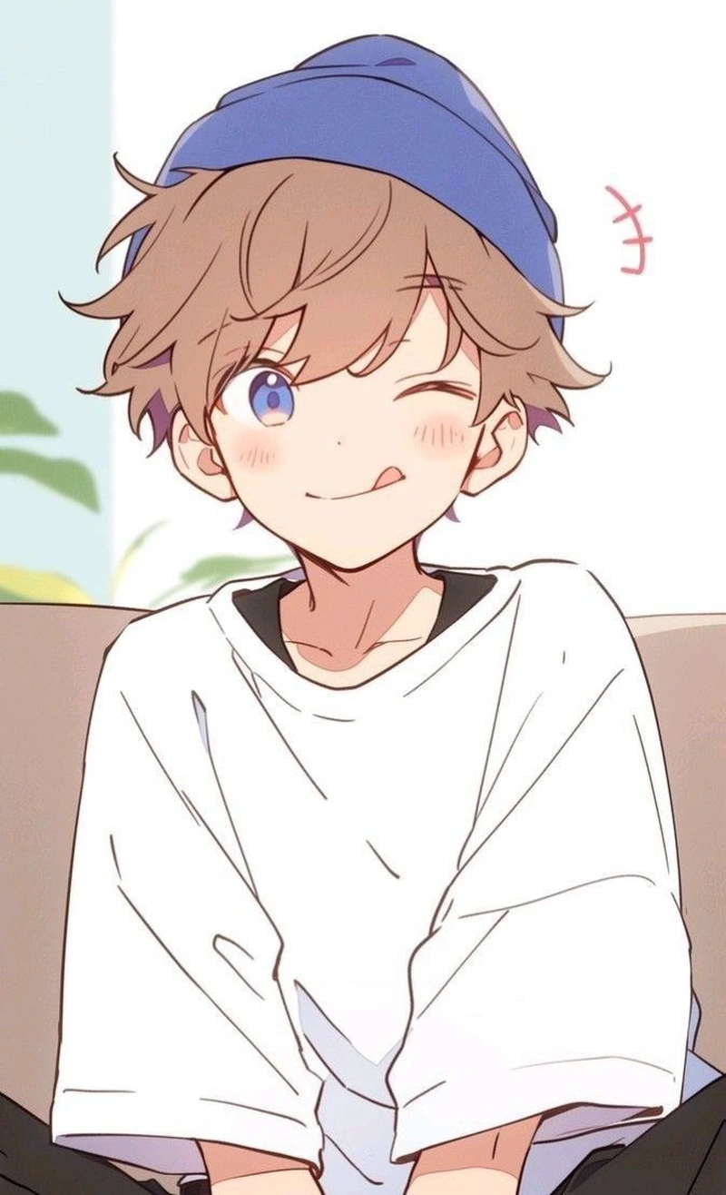 Nam sinh Nhật Bản trong ảnh anime cute nam