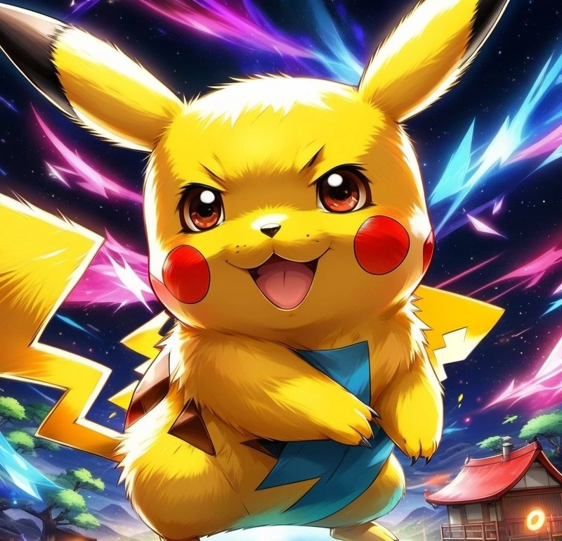 Nụ cười Pikachu mang cảm giác vui vẻ và gần gũi