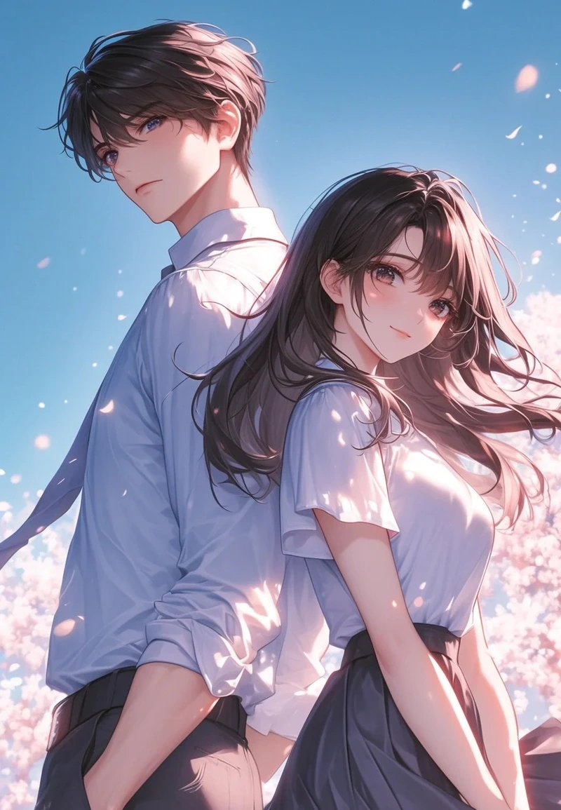 Nữ sinh anime nổi bật trong ảnh anime học đường