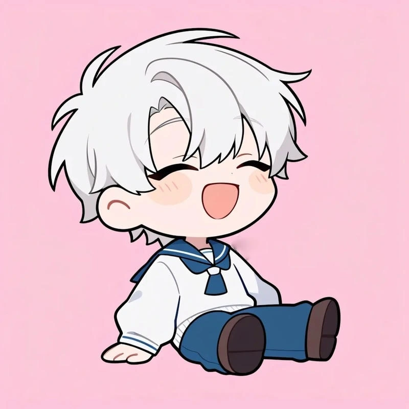 Phong cách học đường quen thuộc của anime cute nam