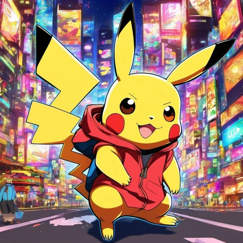 Pokémo huyền thoại Pikachu vẻ ngoài đáng yêu nhí nhảnh