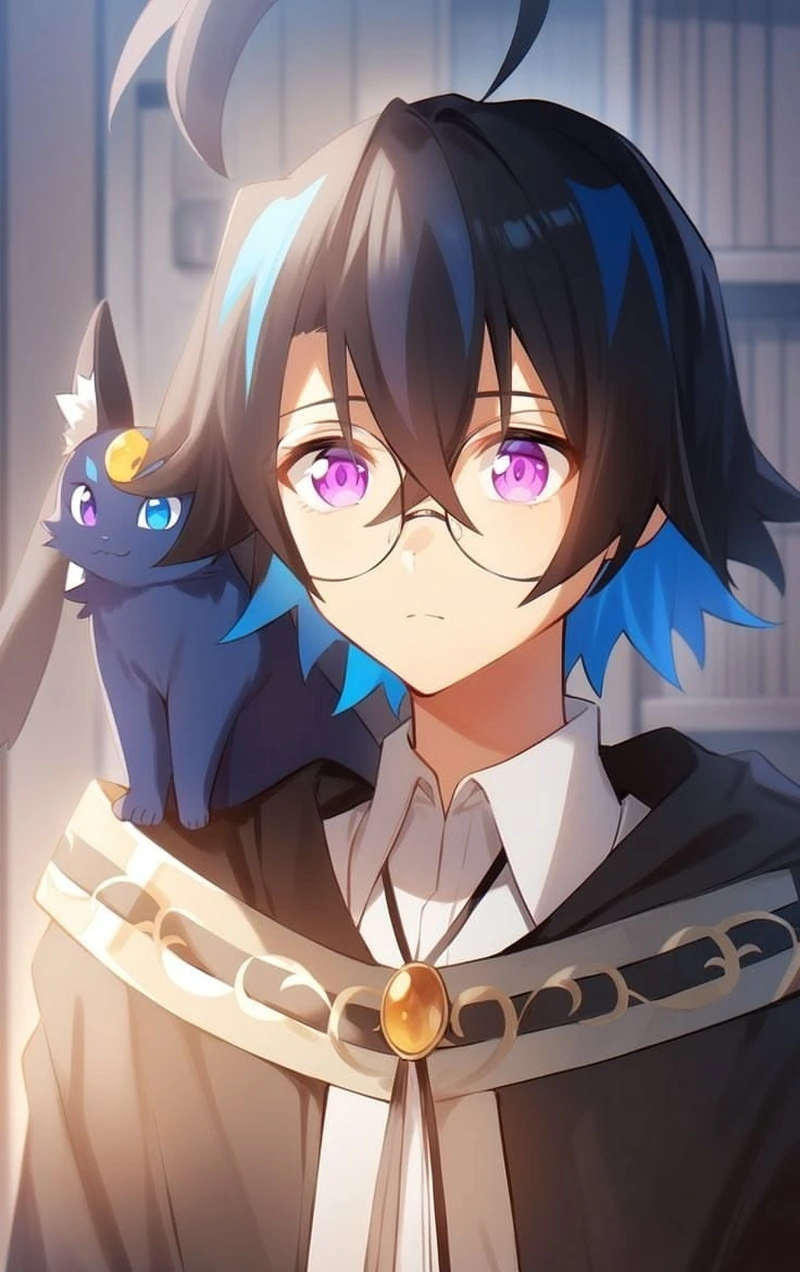 Visual thư sinh nổi bật trong ảnh anime cute nam
