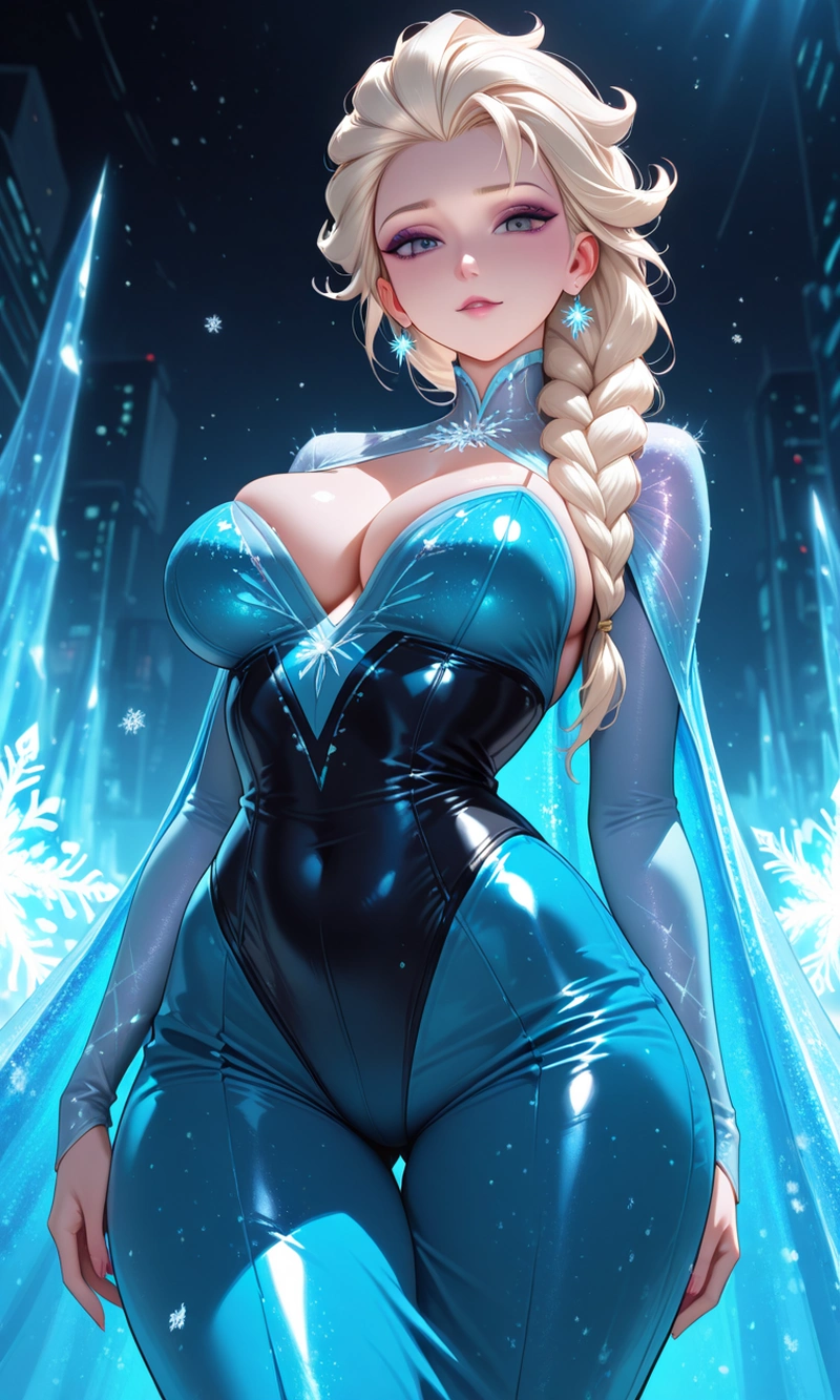 Ảnh Elsa hentai anime ngực tròn cuốn hút
