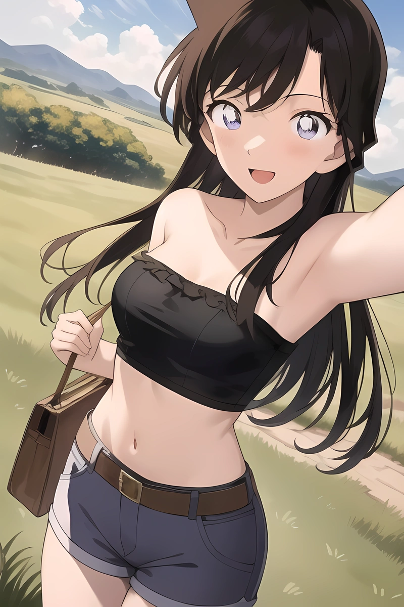 Ảnh Ran Mori hentai lộ hàng quyến rũ gợi cảm