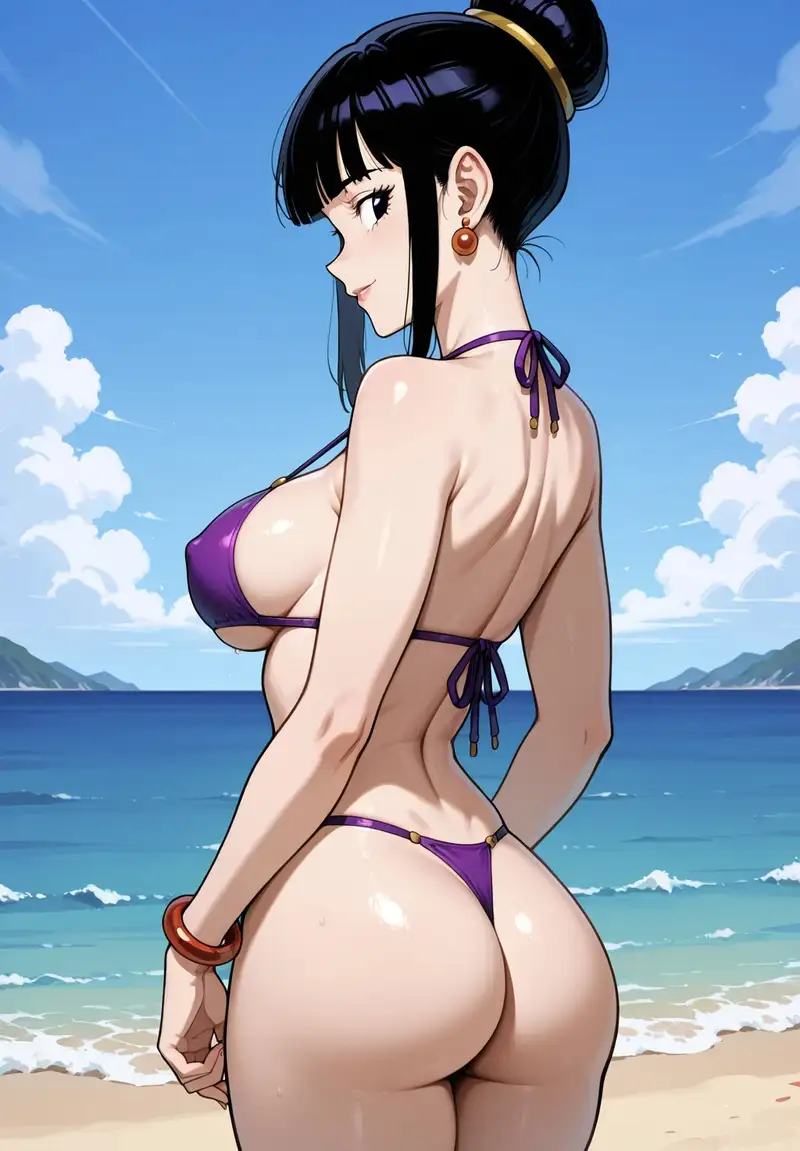 Ảnh anime bikini biển phong thái nóng bỏng