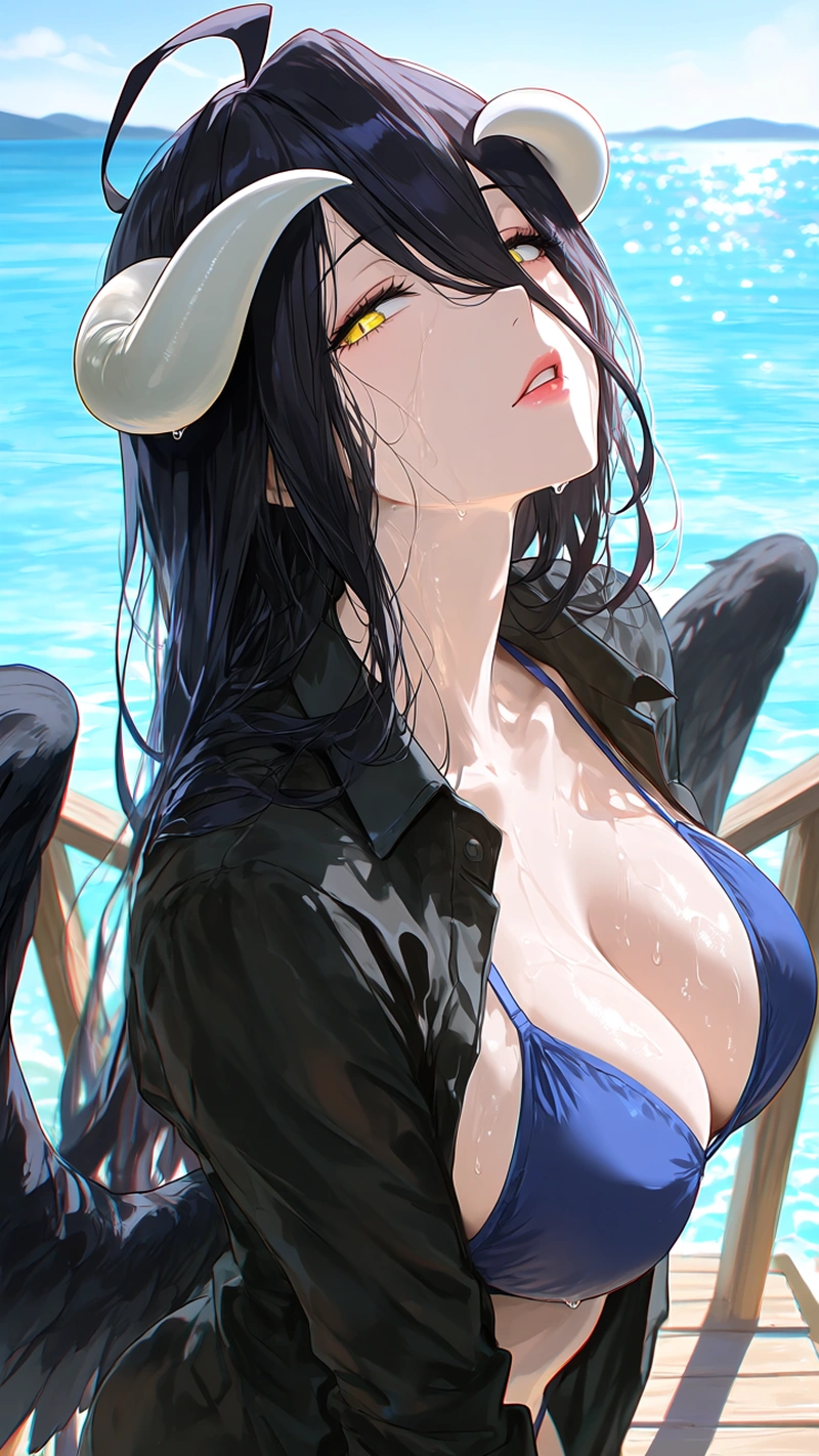 Ảnh hentai Albedo bikini nóng bỏng