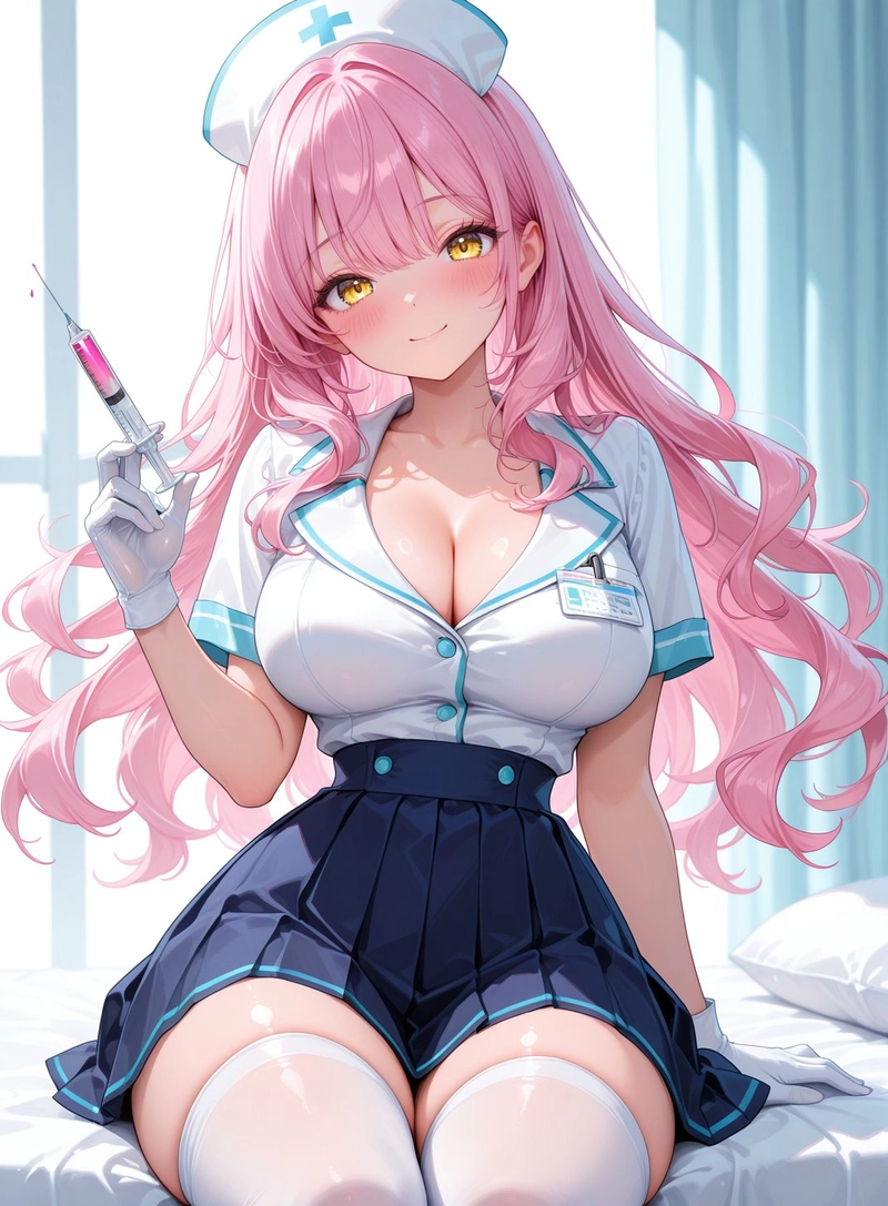 Ảnh hentai y tá cởi hết đồ