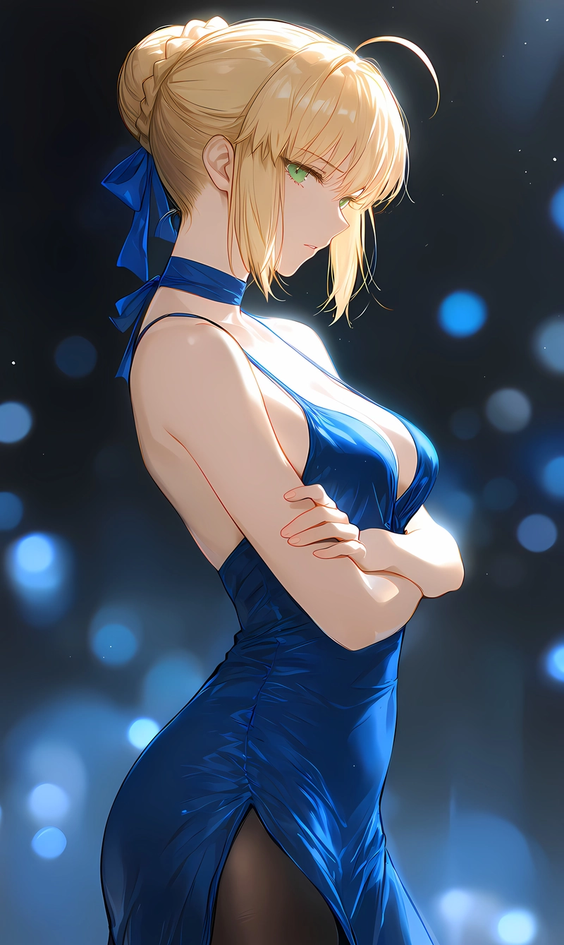Hentai Saber waifu show hàng sexy
