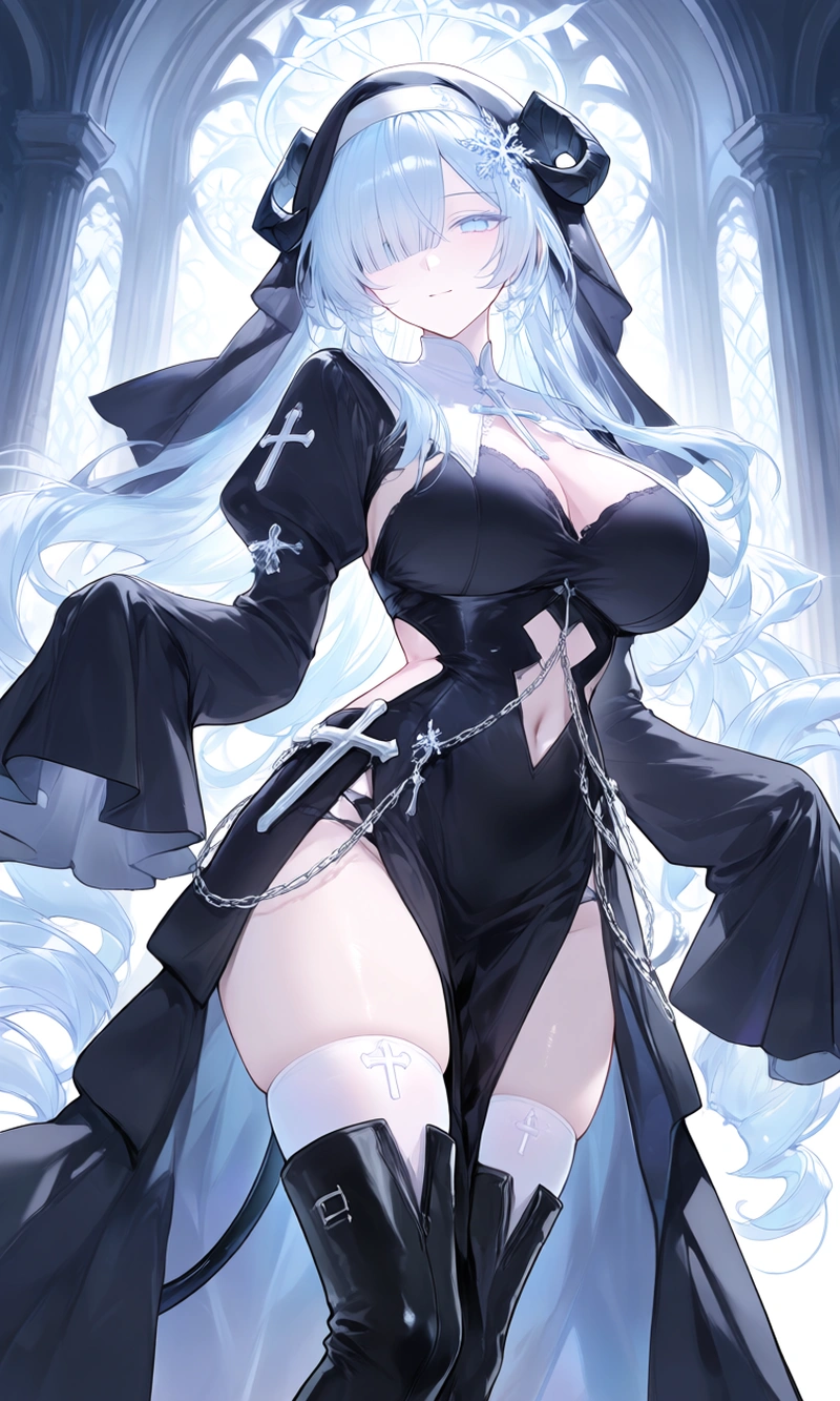 Hentai nun cởi hết thân hình nóng bỏng