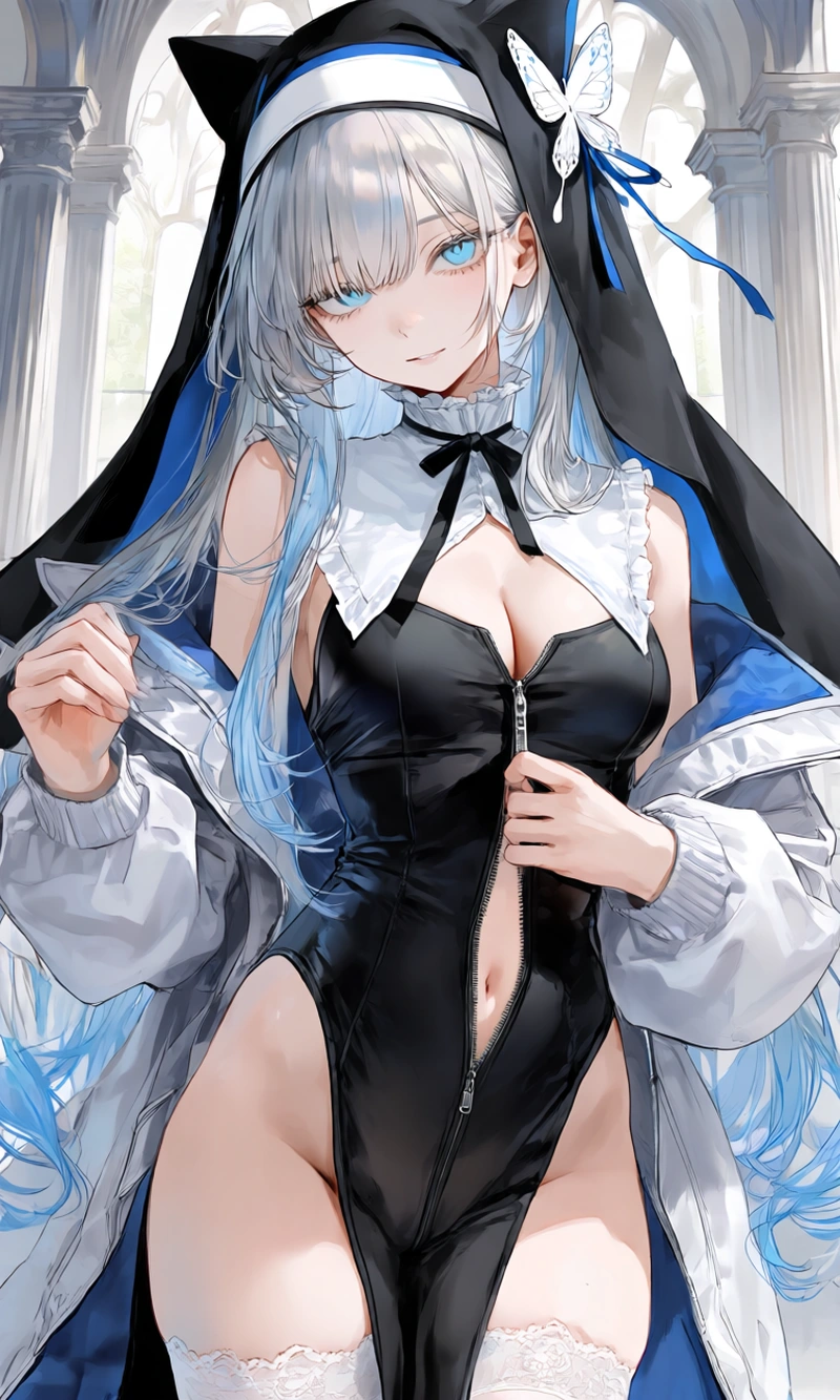 Hentai nun lộ hàng không che cực phẩm
