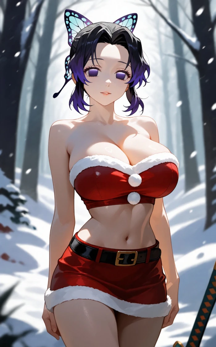 Hình Shinobu sex anime mặc bikini mỏng manh