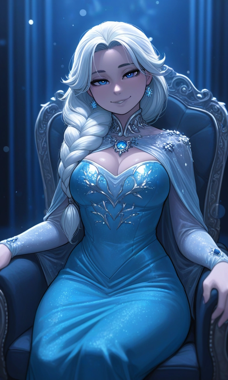 Hình ảnh Elsa hentai cởi đồ hút hồn 4K