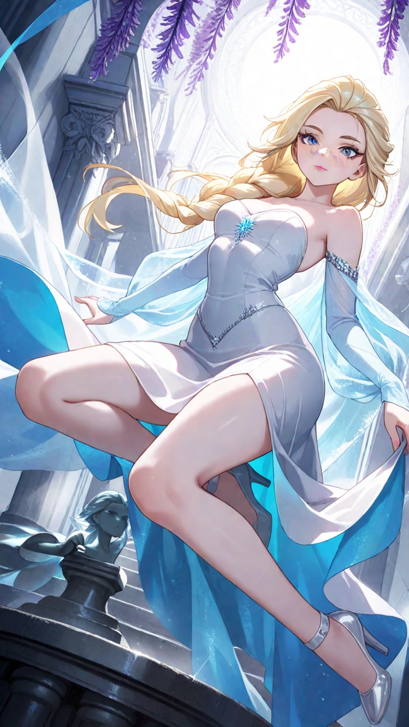 Hình ảnh Elsa hentai mông tròn quyến rũ