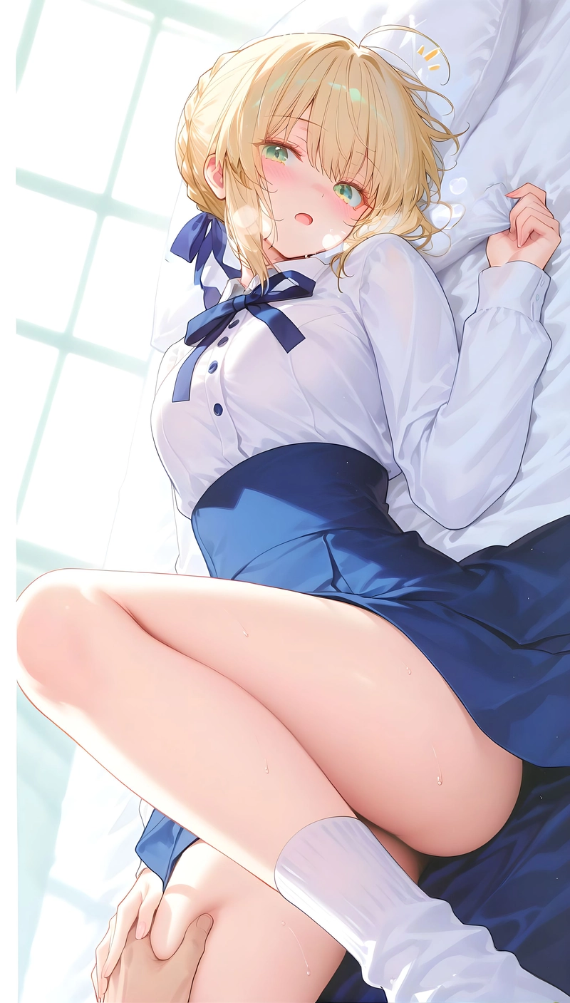 Hình ảnh Saber hentai vòng ba căng gợi dục