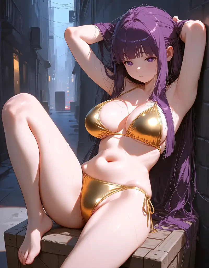 Hình anime gái xinh vú to vẻ ngoài cuốn hút