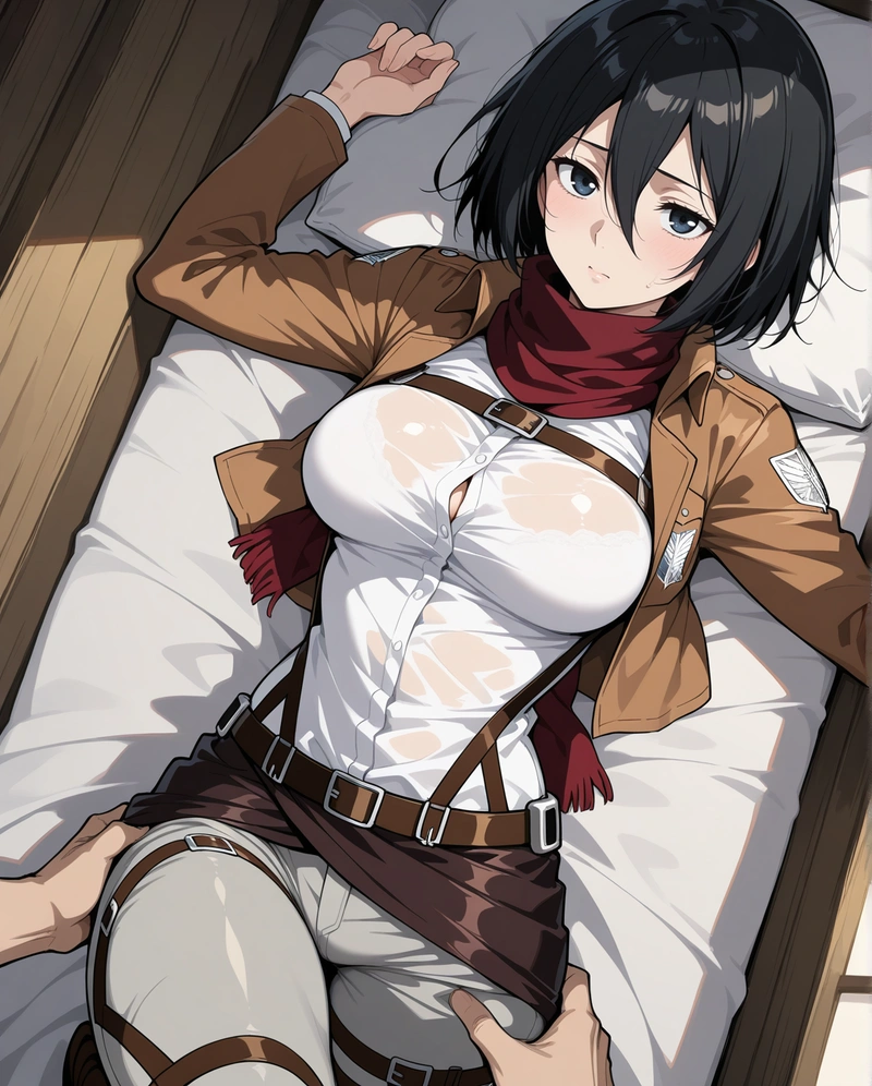 Hình hentai Mikasa mông tròn gợi cảm