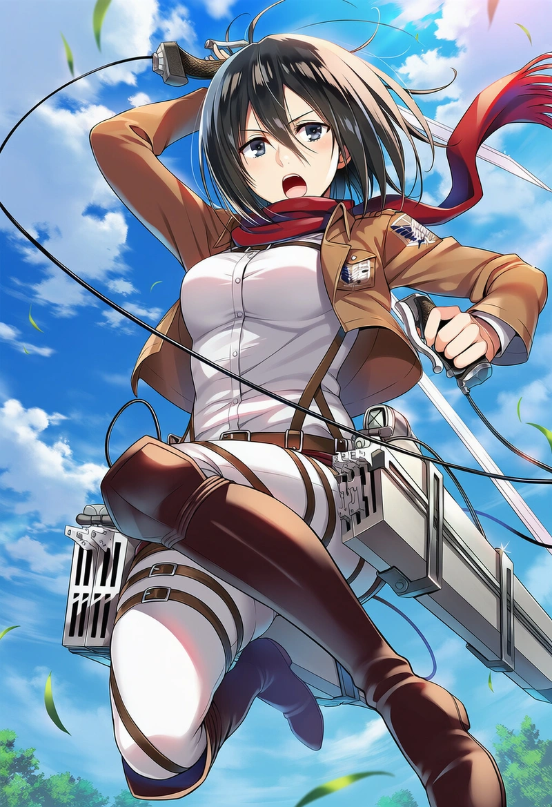 Hình hentai Mikasa show hàng dâm đãng 4K