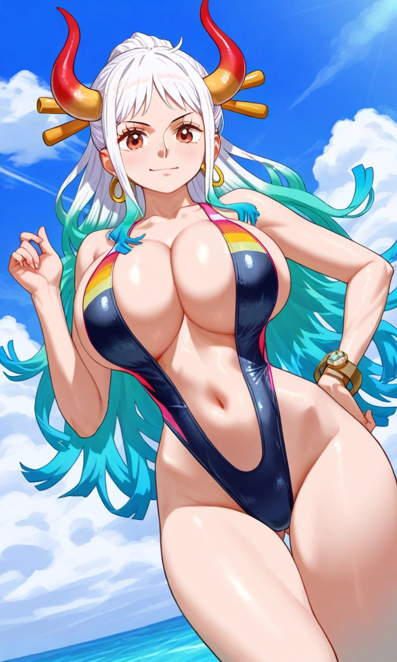 Hình hentai Yamato đường cong săn chắc