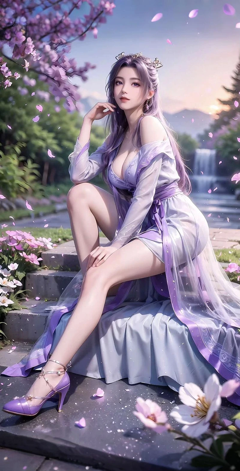 Khỏa thân dâm đãng waifu hentai cổ trang