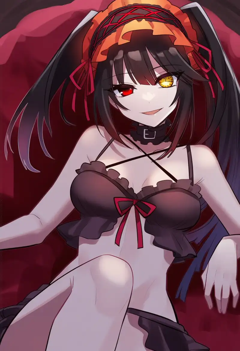 Manga Tokisaki Kurumi thần thái nóng bỏng hấp dẫn