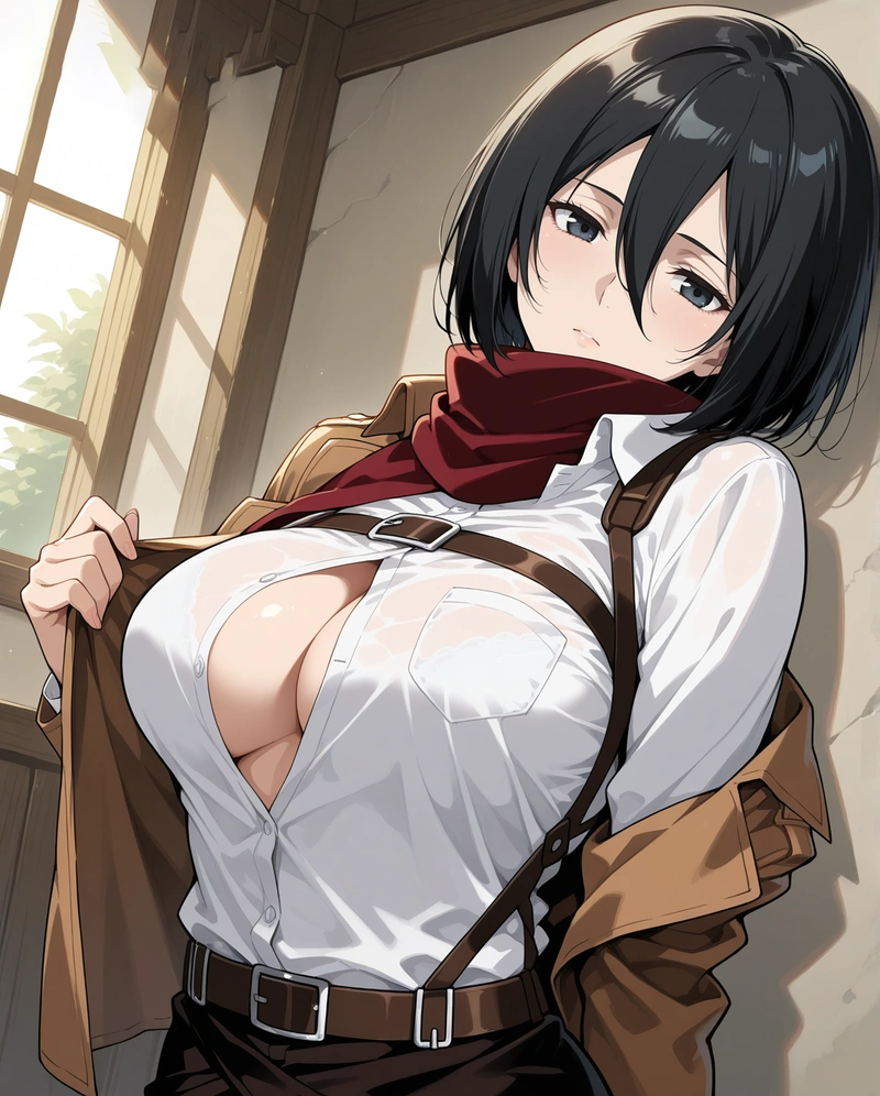Mikasa nude 2K khoe hàng cuốn hút