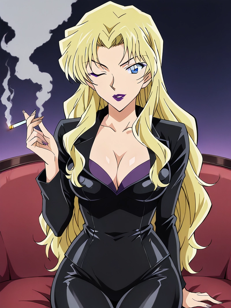 Ngực tròn cuốn hút hentai Vermouth anime