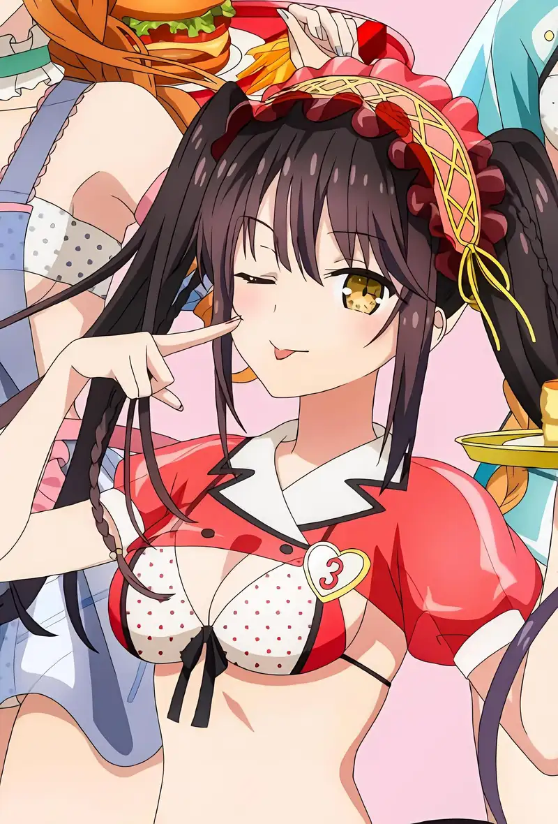 Waifu Tokisaki Kurumi Date A Live dáng người body nóng bỏng