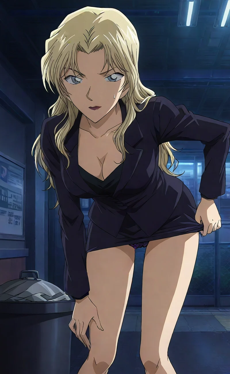 Waifu Vermouth hentai R34 ngực khủng cuốn hút 