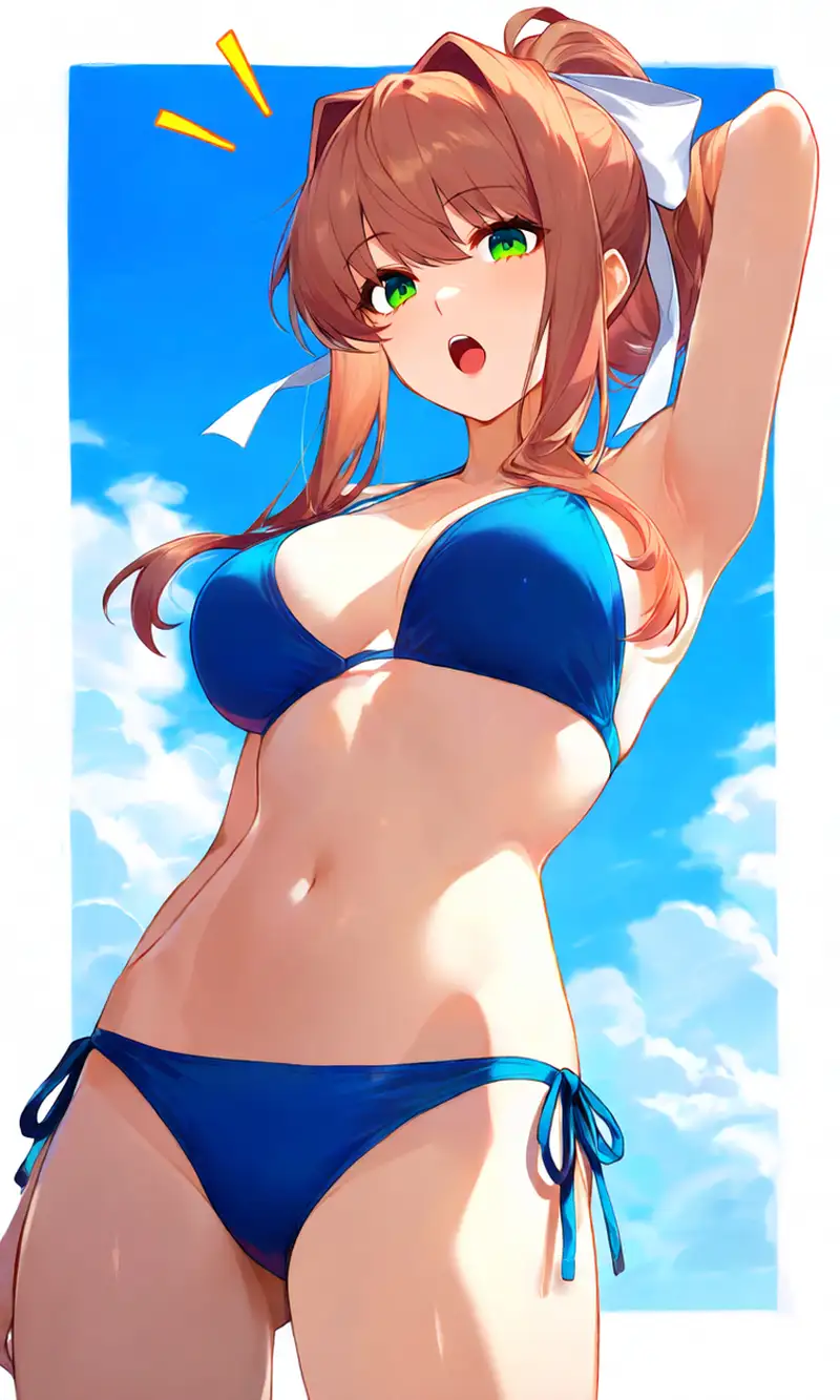 hentai Monika ảnh đẹp nhất không che sexy