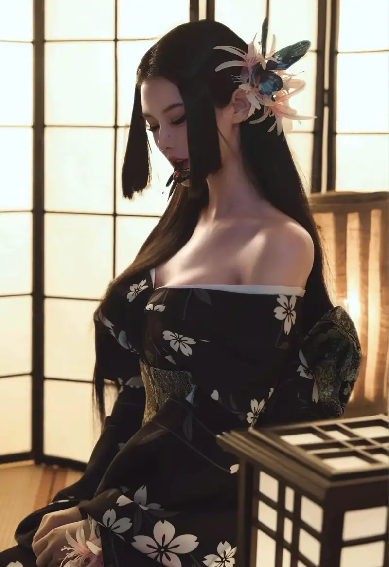 kimono sex ảnh cô gái xinh đẹp hóa trang