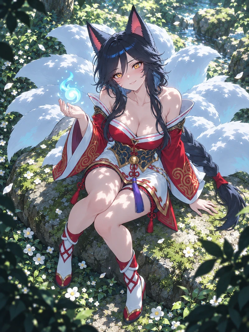 Ahri bikini ngực to hút hồn