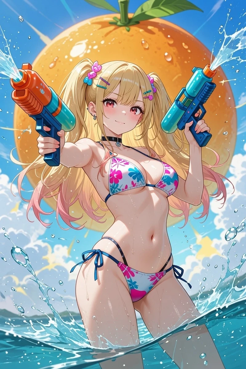 Ảnh AI hentai vú to tròn khoe hàng gợi dục