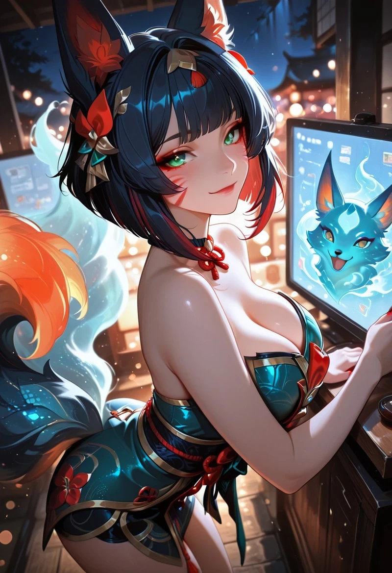 Ảnh Ahri hentai đít tròn quyến rũ