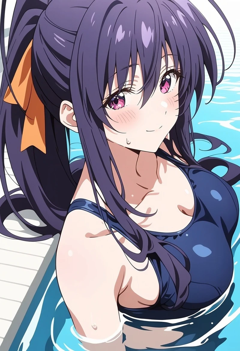 Ảnh Akeno bikini khoe vòng một nóng bỏng hút hồn