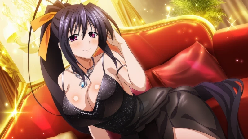 Ảnh Akeno hentai khoe vòng một căng tròn gợi cảm